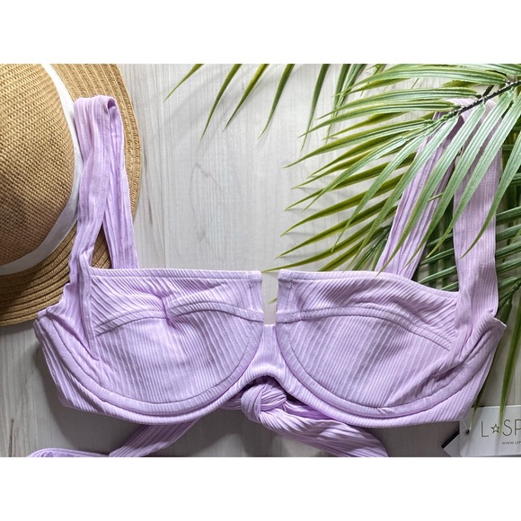 L*Space Lilac Bikini TOP - Picture 8 of 15